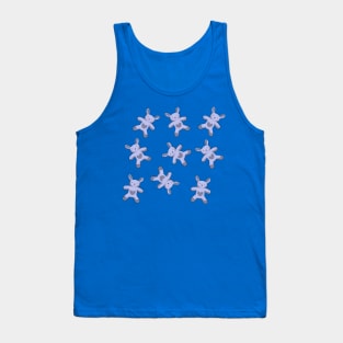 Blue rabbits pattern Tank Top